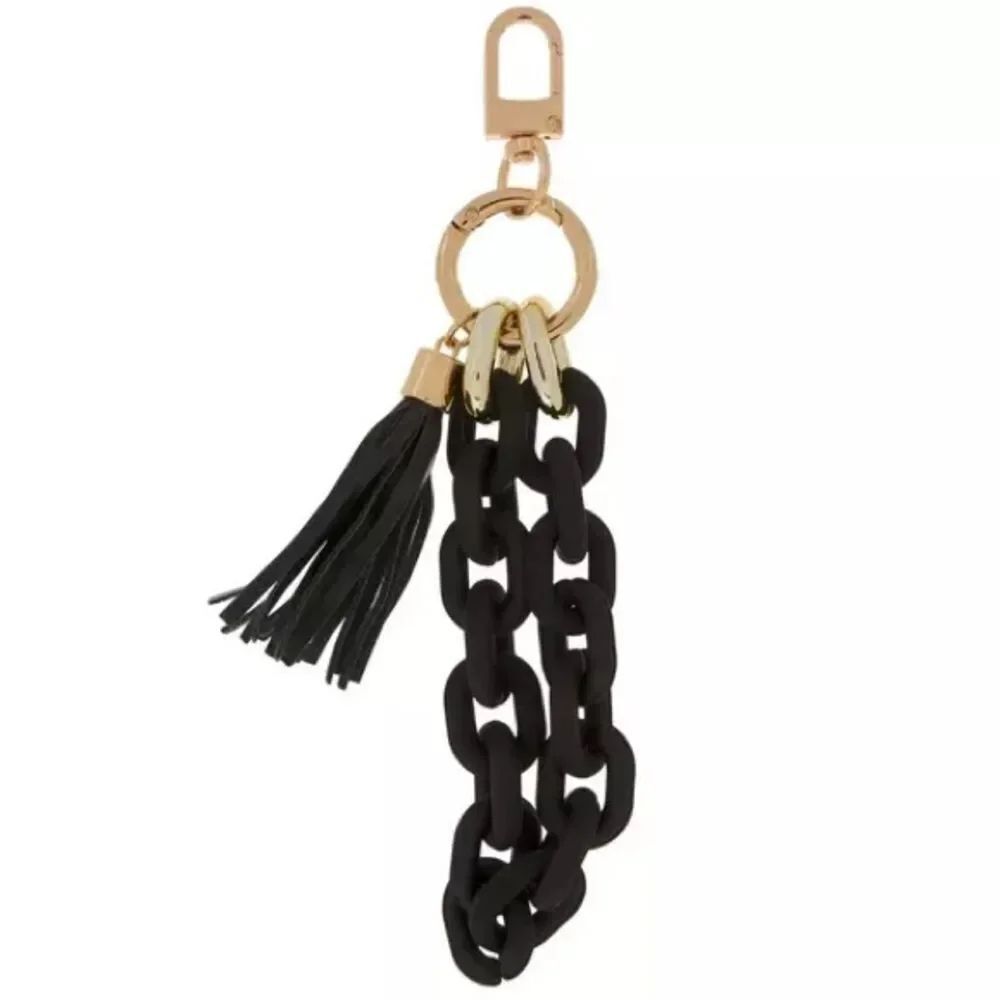 New Black Chain & Tassel Keychain